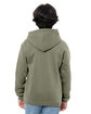 Threadfast Apparel Epic Youth Fleece Pullover Hooded Sweatshirt military green ModelBack