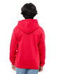 Threadfast Apparel Epic Youth Fleece Pullover Hooded Sweatshirt red ModelBack