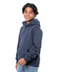 Threadfast Apparel Epic Youth Fleece Pullover Hooded Sweatshirt heather navy ModelQrt