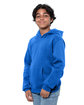 Threadfast Apparel Epic Youth Fleece Pullover Hooded Sweatshirt royal ModelQrt