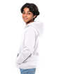 Threadfast Apparel Epic Youth Fleece Pullover Hooded Sweatshirt white ModelSide