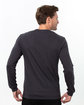 Threadfast Apparel Epic Unisex Long-Sleeve T-Shirt charcoal ModelBack