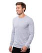 Threadfast Apparel Epic Unisex Long-Sleeve T-Shirt heather grey ModelQrt