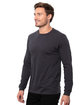 Threadfast Apparel Epic Unisex Long-Sleeve T-Shirt charcoal ModelQrt