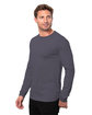 Threadfast Apparel Epic Unisex Long-Sleeve T-Shirt graphite ModelQrt