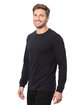 Threadfast Apparel Epic Unisex Long-Sleeve T-Shirt black ModelQrt