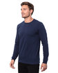 Threadfast Apparel Epic Unisex Long-Sleeve T-Shirt navy ModelQrt