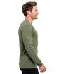 Threadfast Apparel Epic Unisex Long-Sleeve T-Shirt military green ModelSide