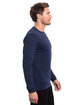 Threadfast Apparel Epic Unisex Long-Sleeve T-Shirt navy ModelSide