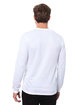 Threadfast Apparel Epic Unisex CVC Long Sleeve T-Shirt solid white ModelBack