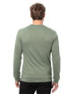 Threadfast Apparel Epic Unisex CVC Long Sleeve T-Shirt hthr mlitary grn ModelBack