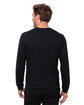 Threadfast Apparel Epic Unisex CVC Long Sleeve T-Shirt solid black ModelBack