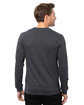 Threadfast Apparel Epic Unisex CVC Long Sleeve T-Shirt heather black ModelBack