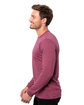 Threadfast Apparel Epic Unisex CVC Long Sleeve T-Shirt heather maroon ModelSide