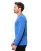 Threadfast Apparel Epic Unisex CVC Long Sleeve T-Shirt royal heather ModelSide