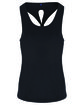 TriDri Ladies' Knot Back Venus Tank black OFFront