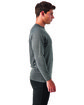 TriDri Unisex Panelled Long-Sleeve Tech T-Shirt black melange ModelSide