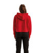 TriDri Ladies' Alice Half-Zip Hooded Sweatshirt fire red ModelBack