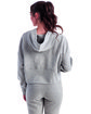 TriDri Ladies' Alice Half-Zip Hooded Sweatshirt heather grey ModelBack