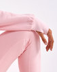 TriDri Ladies' Alice Half-Zip Hooded Sweatshirt light pink FlatFront