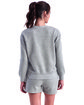 TriDri Ladies' Billie Side-Zip Sweatshirt heather grey ModelBack