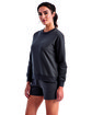 TriDri Ladies' Billie Side-Zip Sweatshirt charcoal ModelQrt