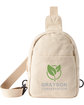 Threadfast Apparel Epic Recycled Cotton Crossbody Bag natural DecoFront