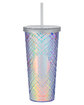 Prime Line 22oz Sparkle Straw Tumbler  