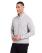 tasc Mens Cloud French Terry Quarter-Zip silver ModelQrt