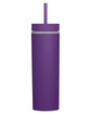 Prime Line Adventure 16oz Insulated Tumbler With Straw purple ModelBack