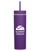 Prime Line Adventure 16oz Insulated Tumbler With Straw purple DecoBack