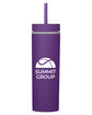 Prime Line Adventure 16oz Insulated Tumbler With Straw purple DecoFront