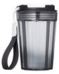 Prime Line Hampton 12oz Travel Tumbler With Wrist Strap black ModelBack