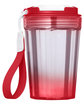 Prime Line Hampton 12oz Travel Tumbler With Wrist Strap cabana red ModelBack