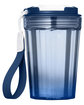 Prime Line Hampton 12oz Travel Tumbler With Wrist Strap marine blue ModelBack