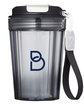 Prime Line Hampton 12oz Travel Tumbler With Wrist Strap black DecoFront