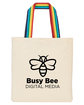 Prime Line b.free Pride Recycled Cotton Tote Bag rainbow DecoBack