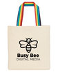 Prime Line b.free Rainbow Pride Recycled Cotton Tote Bag rainbow DecoFront