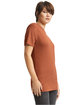 American Apparel Unisex Triblend Short-Sleeve Track T-Shirt tri rust ModelSide