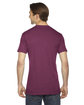 American Apparel Unisex Triblend USA Made Short-Sleeve Track T-Shirt tri cranberry ModelBack
