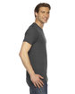 American Apparel Unisex Triblend USA Made Short-Sleeve Track T-Shirt tri black ModelSide