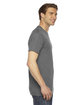 American Apparel Unisex Triblend USA Made Short-Sleeve Track T-Shirt athletic grey ModelSide