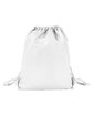 Team 365 Zone Drawstring Backpack white ModelBack