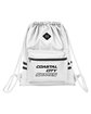 Team 365 Zone Drawstring Backpack white DecoFront