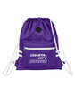 Team 365 Zone Drawstring Backpack sport purple DecoFront