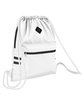 Team 365 Zone Drawstring Backpack white ModelQrt