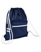 Team 365 Zone Drawstring Backpack sport dark navy ModelQrt