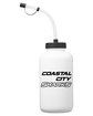 Team 365 Zone 34oz Squeeze Water Bottle white DecoFront