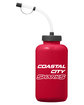 Team 365 Zone 34oz Squeeze Water Bottle sport red DecoFront