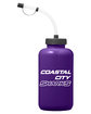 Team 365 Zone 34oz Squeeze Water Bottle sport purple DecoFront